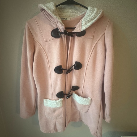 Jackets & Blazers - Pink Toggle Teddy Jacket for Women